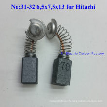 Standard Original Packing Power Tools Carbon Brush Hitachi 6.5*7.5*13